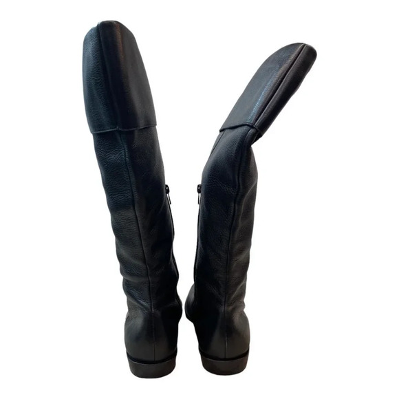 Vince Camuto Black Leather‎ Calf Heigh Leather Boots - Picture 4 of 4